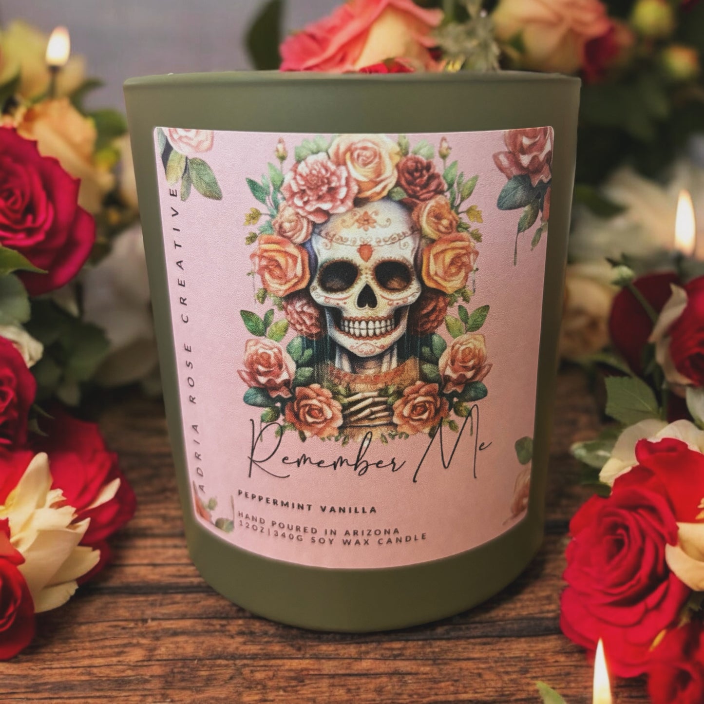 Dia De Los Muertos Candle- PRE ORDER